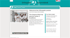 Desktop Screenshot of orthopaedie-aukamm.de