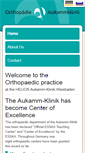 Mobile Screenshot of orthopaedie-aukamm.de